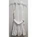 Michael Kors Dresses | New Michael Kors Women's Sleeveless High Neck Dress White Eyelet Ruffle Hem Sz S | Color: White | Size: S