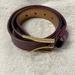 Michael Kors Accessories | Michael Kors Women’s Burgundy Leather Belt Size Small Pre Owned | Color: Red | Size: Small