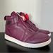 Nike Shoes | Nike Air Jordan 1 Retro High Zip Women’s 8.5 Bordeaux Burgundy Leather Sneakers | Color: Purple/Red | Size: 8.5