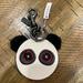 Coach Accessories | Coach Leather Panda Bear Face Keychain | Color: Black/White | Size: Os