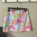 Lilly Pulitzer Skirts | Lilly Pulitzer White Label Skort Size 2 | Color: Green/Pink/White | Size: 2