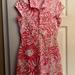 Lilly Pulitzer Dresses | Lilly Pulitzer Aline Dress Pink Women's Brigitte Pink Get Spotted Lion Sz M | Color: Pink/White | Size: M