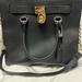 Michael Kors Bags | Michael Kors Hamilton Large Leather Handbag. Black With Gold Hardware | Color: Black | Size: Os