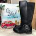 Michael Kors Shoes | Michael Kors Girls Emma Kaya 2 Black Boots Size 1 Excellent Condition | Color: Black/Silver | Size: 1g