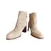 Madewell Shoes | Madewell Mira Sideseam Zip Up Ankle Boot In Suede In Walnut Shell Size 9.5 | Color: Tan | Size: 9.5