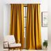 Anthropologie Accents | Anthropologie Pair Of Lux Linen Blend Curtain Nwt | Color: Gold | Size: 50 X 96