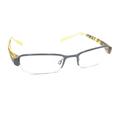 Nike Accessories | Nike 8074 005 Black Yellow Half Rim Eyeglasses Frames 48-18 135 Designer Sports | Color: Black/Yellow | Size: Os