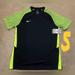 Nike Shirts | Nike Dri Fit Strike Ii Men's Small Soccer Jersey Black Volt Green Cw3551-011 | Color: Black/Green | Size: S