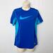 Nike Tops | Nike Combat Pro Dri Fit Turquoise Royal Blue Workout Exercise Top | Color: Blue | Size: M