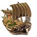 Disney Jewelry | Disney Pin 38483 Dlr Golden Vehicle Peter Pan's Flight Pirate Ship Tinker Bell | Color: Gold/Orange/Red | Size: Os