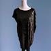 Michael Kors Dresses | Michael Kors Off-The-Shoulder Oversized Sequin Dress | Color: Black | Size: L