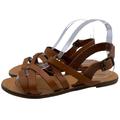 Madewell Shoes | Madewell Sandal Boardwalk Multistrap Women's Brown Leather Buckle Casual Size 7 | Color: Brown | Size: 7
