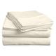 Pashmina 4 Piece Bed Sheet with 15 Inch Deep Pockets -Bedding Set - 1 Fitted Sheet, 1 Flat Sheet & 2 Pillow cover Easy Care, 800 Thread Count Silky Soft Egyptian Cotton (Double- Ivory)