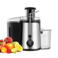OFCASA Juicer Centrifugal Juicer 600W Juicer Machine for Fruit and Vegetables, 2 Speed Settings 70MM Wide Mouth Juicer Extractor, Stainless Steel Juicer Maker Easy to Use, BPA-Free, Silver