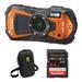 Ricoh WG-80 Digital Camera with Accessories Kit (Orange) 03128