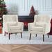 Armchair - George Oliver Kamaehu CAL117 Compliant 28.74" Wide Tufted Armchair Wood/Chenille/Polyester/Fabric in Brown | Wayfair