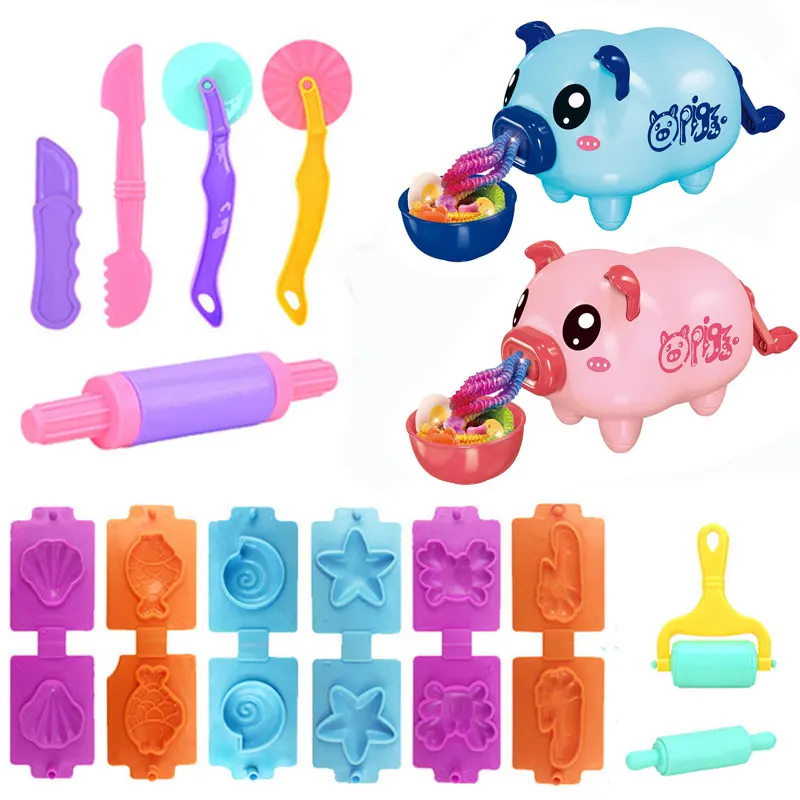 Ensemble d'outils de pâte pour enfants, moule en plastique 3D, moule à couteau en argile, rouleau de coupe de jouet de bricolage pour garçons et filles, accessoires de jeu