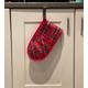 DOUBLE OVEN GLOVE Kitchen Oven Mitt Pot Holder Cotton Red Royal Steward Tartan Plaid Decorative offering medium heat protection medium size