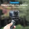 TELESIN Magnetischer Zwei-Klauen-Adapter, Action-Kamera-Zubehör für DJI OSMO Action 3, 4-Adapter