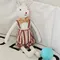 Exquisite Sling Bunny Puppe, Baumwolle und Leinen Stoff simuliert Baby Komfort Puppe, Baby Spielzeug