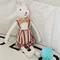 Exquisite Sling Bunny Puppe Baumwolle und Leinen Stoff simuliert Baby Komfort Puppe Baby Spielzeug
