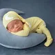 Yl steed Neugeborenen Fuß Stram pler für Fotoshooting Mond Stern Patch Fotografie Outfit Baby Boy