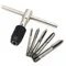 Set di strumenti per maschiatura con chiave a mano tipo T da 3 mm a 6 mm, set di strumenti per maschiatura con chiave a mano da M6 a M8