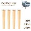 4 pezzi gambe per mobili in legno massello altezza 8/15/20/25 CM obliquo/dritto divano letto armadio