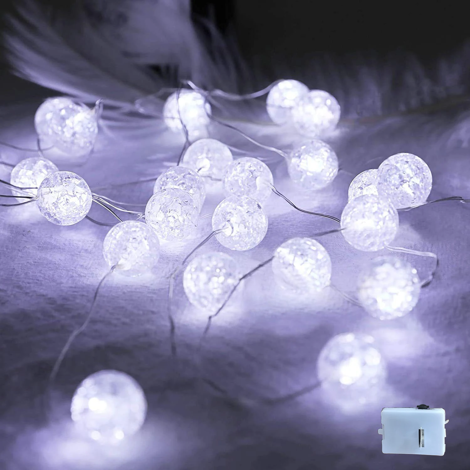 Lichterkette mit Lichterkette, LED-Lichtgirlande, batteriebetriebene Girlande AG13, Weihnachten, Neujahrsdekoration, Hochzeit, Party, Weihnachtsdekoration