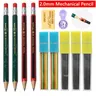 Set di matite meccaniche da 2.0mm 2B matite automatiche per studenti con temperamatite matite