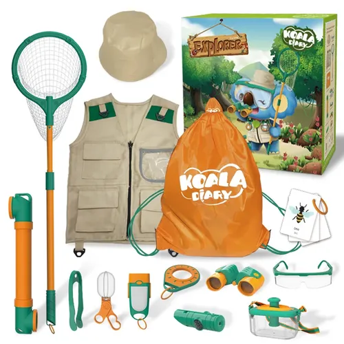 Kinder Abenteuer Spielzeug Kit 14 Stück Outdoor Natur Exploration Spielzeug Elescope Libelle