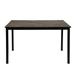 63" L Extendable Dining Table, Removable Self-Storing Leaf