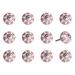 1.5" X 1.5" X 1.5" White Pink And Burgundy Knobs 12 Pack
