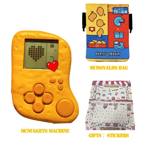 Mcnuggets gebratenes Huhn McDonalds Gameboy Peripherie spielzeug Tetris Handheld Konsole Sammlung