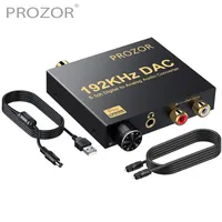 Prozor 192kHz Digital-Analog-Audio-Wandler kompatibel mit AC-3 dts 2 5-Kanal-Dac-Wandler optisch