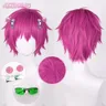 Neu! Saiki kusuo cosplay perücke anime das katastrophale leben von saiki k 30cm rosarote perücke