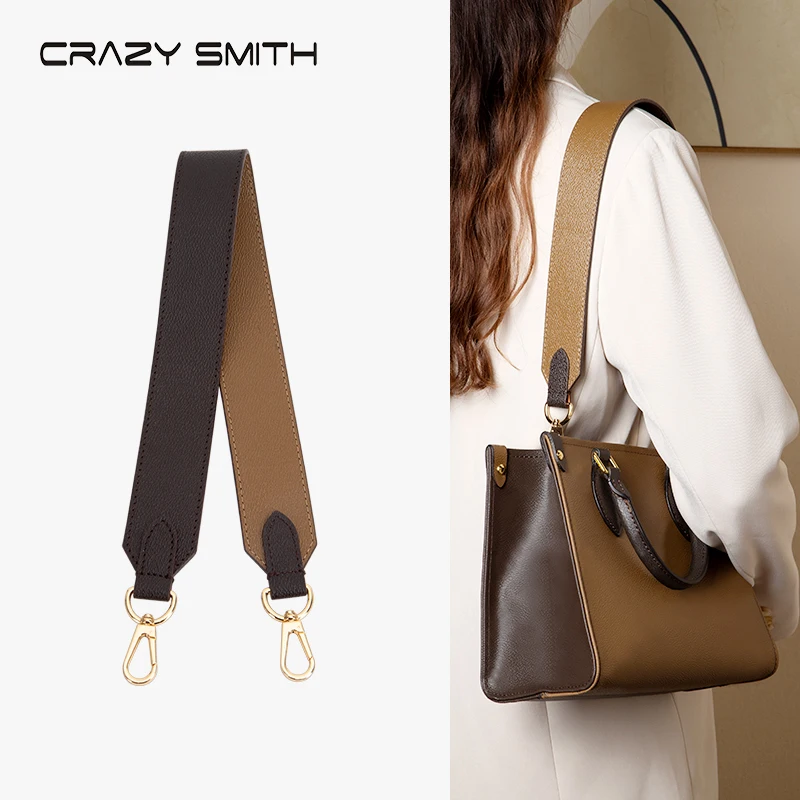 CRAZYSMITH Echtleder-Ersatz, breiter Schultertaschengurt für LV Onthego Tote Bag, verstellbare Umhängetaschen, Handtaschengürtel, Geldbörsenriemen for LOUIS VUITTON Onthego Tote Bag