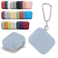 Custodia in silicone per apple Airpods 2 Custodia con gancio Custodia Bluetooth per airpod 1 2 Cover per Air Pods 1/2 Custodia Auricolare Accessori pelle
