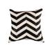 18" X 18" X 5" Lovely Black And Natural Kobe Cowhide Pillow