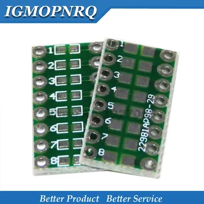 10 stücke smt dip adapter konverter 0805 0603 0402 kondensator widerstand led pinnwand fr4 pcb Image