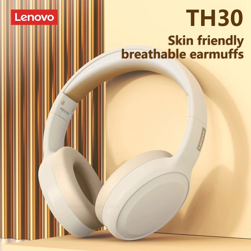Original Lenovo th30 kabellose Kopfhörer Bluetooth-Kopfhörer 5.0 faltbares Headset Sportkopfhörer Spiel Fone Bluetooth-Ohrhörer Image
