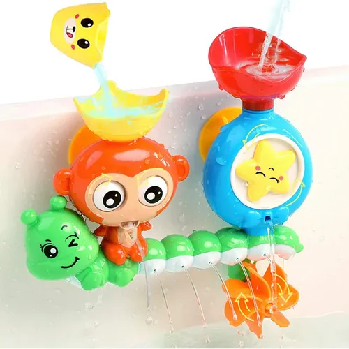 Baby Bad Spielzeug Wand Sonne Tasse Spur Wasser Spiele Bad Affe Caterpilla Bad Dusche Spielzeug für