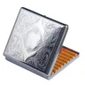 1pc neue Metall Zigarren Zigaretten etuis für etwa 20 Sticks Zigarette Edelstahl Tabak Zigaretten