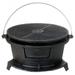 BULYAXIA Round Seasoned Cast Iron Charcoal Hibachi Grill - GL10447