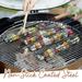Apmemiss Christmas Decoration Clearance Grilling Basket - Set of 1 Heavy Duty Stainless Steel Kebab BBQ Grill Box Tool Winter Decor