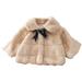 ZMHEGW Coats for Toddlers Kids Child Baby Girls Long Sleeve Patchwork Solid Bowknot Winter Outer Outwear Outfits Clothes Jackets for Children