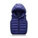 ZMHEGW Toddler Coats Child Kids Baby Boys Girls Sleeveless Winter Solid Hooded Vest Outer Outwear Outfits Clothes Jackets for Children