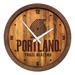 Portland Trail Blazers 20.25" Faux Barrel Top Clock