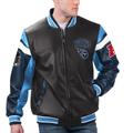 Men's G-III Sports by Carl Banks Black Tennessee Titans Full-Zip Varsity Jacket