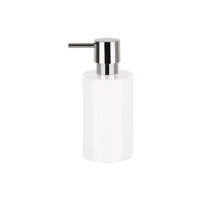 Spirella Seifenspender "Tube" | mit Pumpe | Flüssigseifen-Spender | Porzellan | 300ml | Langliebig und Robust | Weiß Image